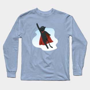 Super Hero Cat Long Sleeve T-Shirt